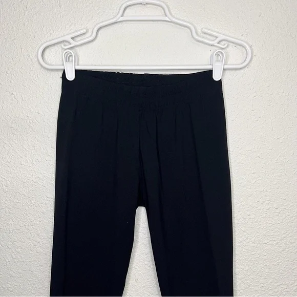 Gymshark Stretchy Waistband Logo Leggings Black White Gym Workout Yoga Small - Picture 4 of 8